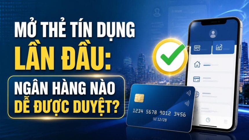 Mở thẻ tín dụng lần đầu ngân hàng nào dễ duyệt